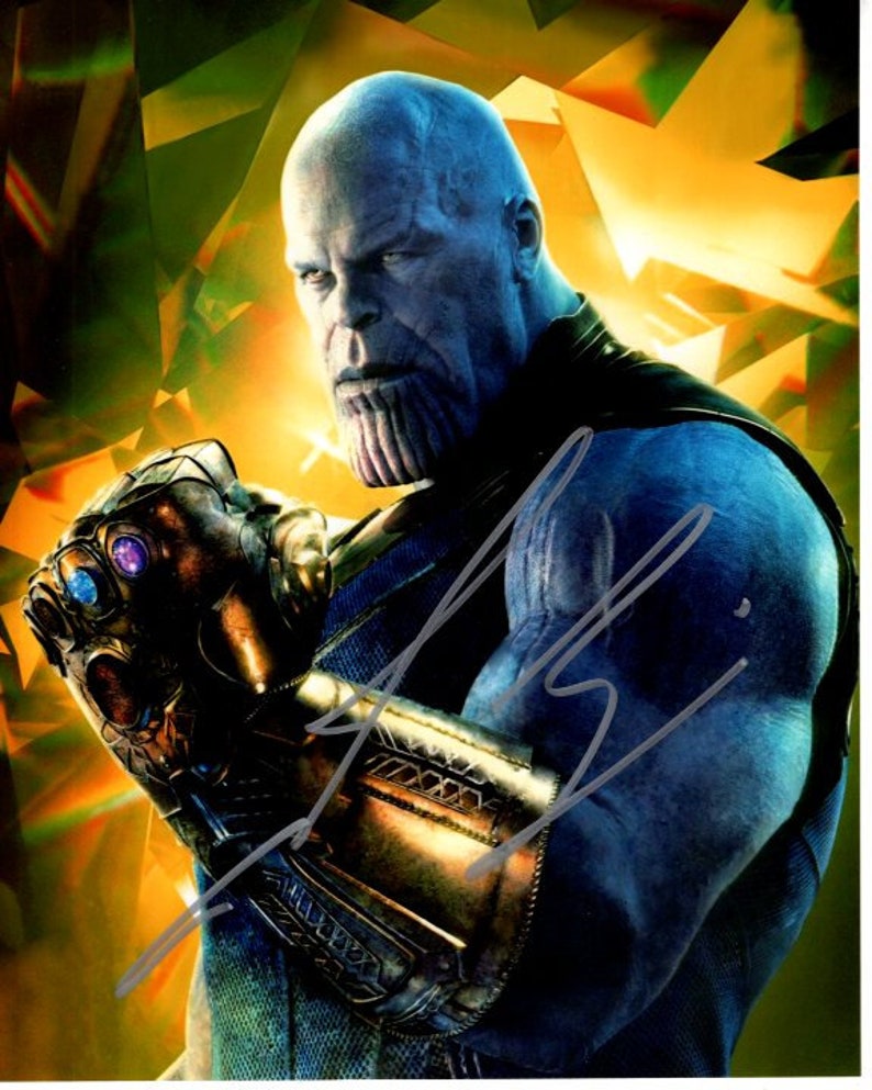 Josh Brolin Signed 8x10 the Avengers Thanos Photo W/ Hologram Coa - Etsy