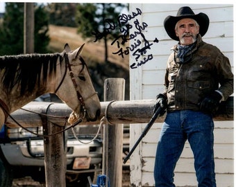 Forrie J. Smith signed tank girl 8x10 Yellowstone Lloyd Pierce photo w/ hologram coa