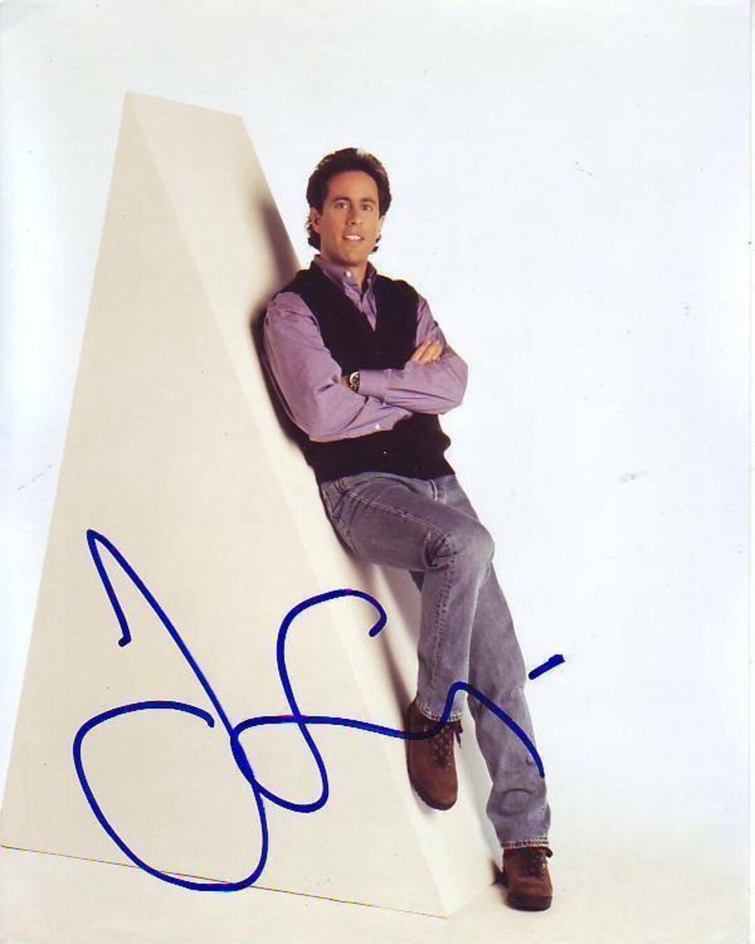 JERRY SEINFELD CAST signed autographed photo black marker COA Hologram main image 1