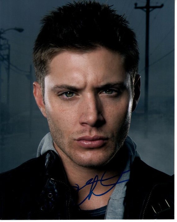 Jensen Ackles Signed 8x10 Supernatural Dean Winchester Photo W