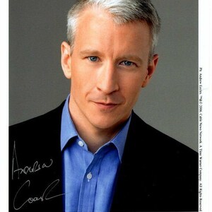 Anderson Cooper signed 8x10 CNN photo w/ hologram coa