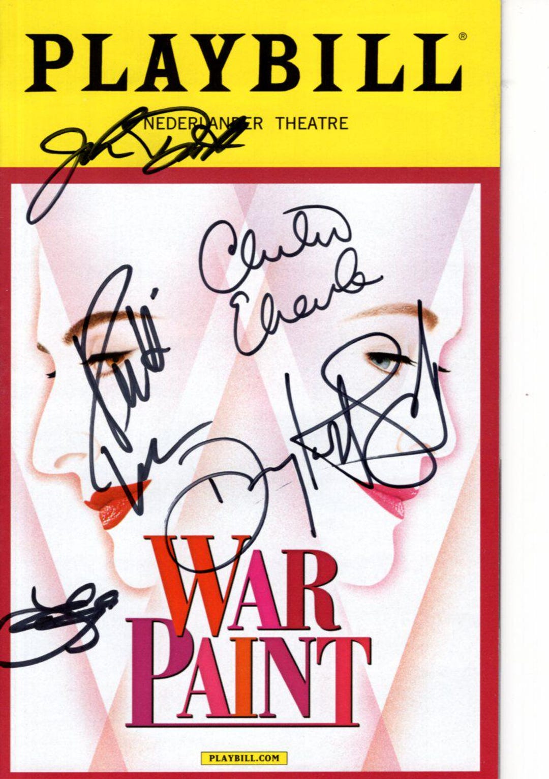 War Paint Signed Cast Playbill W/ Hologram Coa ( Patti Lupone ...