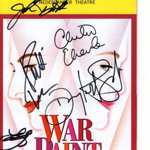 War Paint Signed Cast Playbill W/ Hologram Coa ( Patti Lupone ...