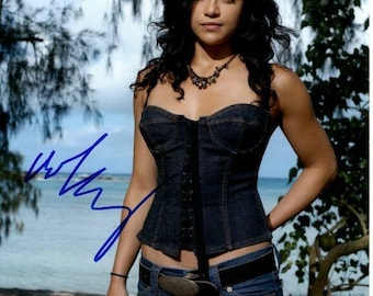 ミシェル・ロドリゲスがサインした 8x10 失われたアナ・マリア