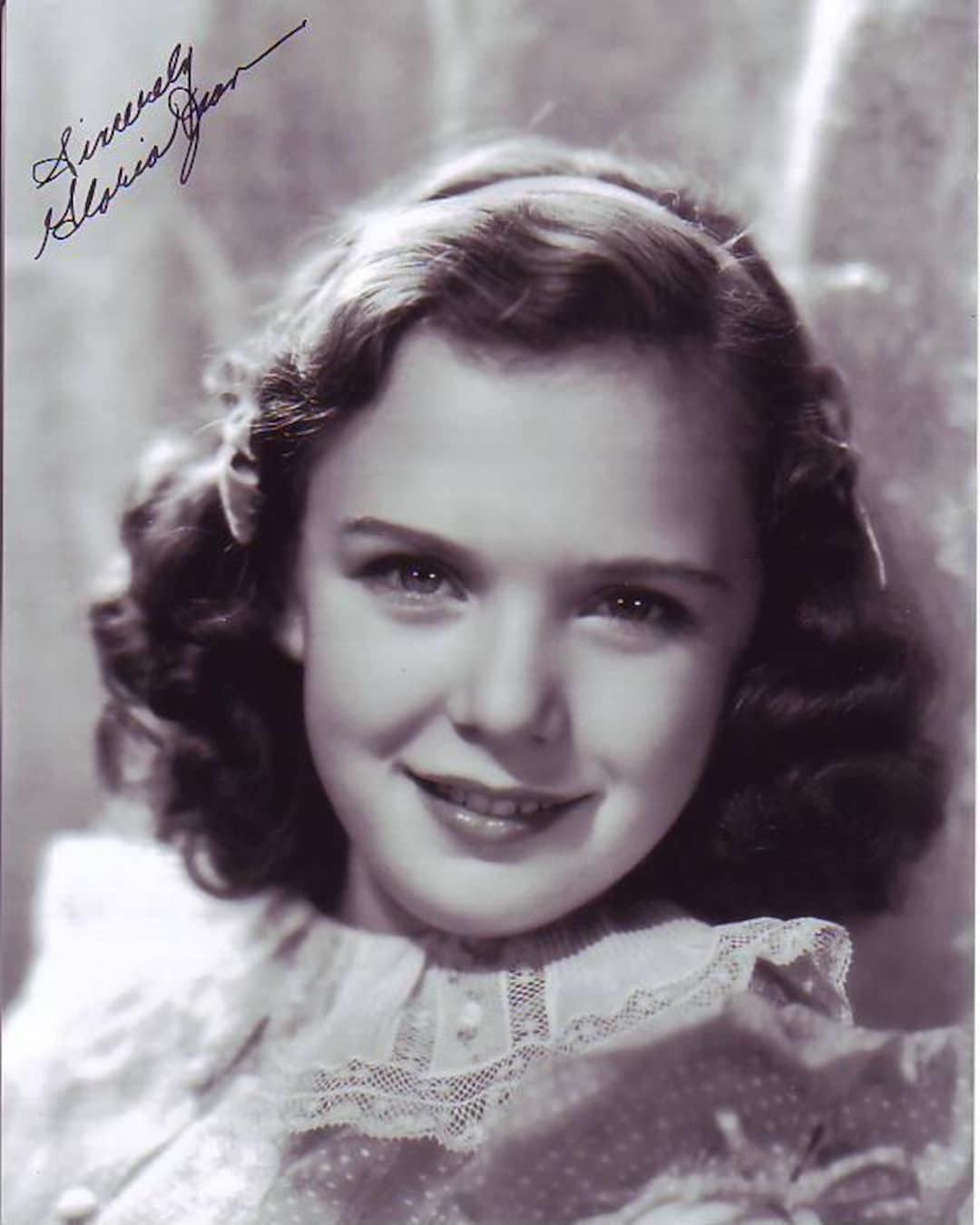 Gloria Jean Signed Vintage Pose Photo W/ Hologram Coa - Etsy