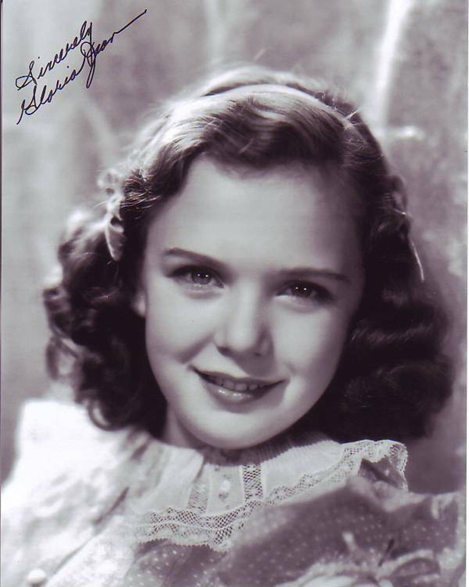 Gloria Jean Signed Vintage Pose Photo W/ Hologram Coa - Etsy