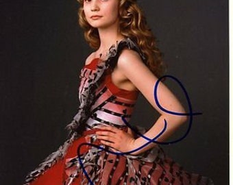 ミア・ワシコウスカ直筆サイン入り2Lサイズ写真 Mia Wasikowska Yahoo!オークション - Alice in Wonderland ミア・ワシコウスカ
