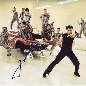 John travolta signed grease photo w/ hologram coa