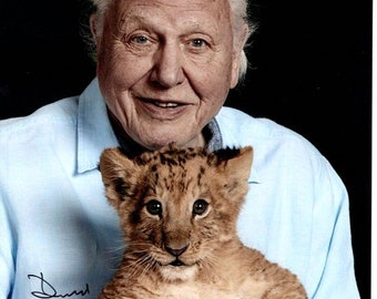 David Attenborough signed 8x10 photo w/ hologram coa