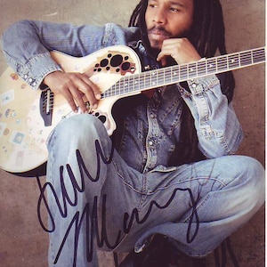 Ziggy marley signed photo w/ hologram coa