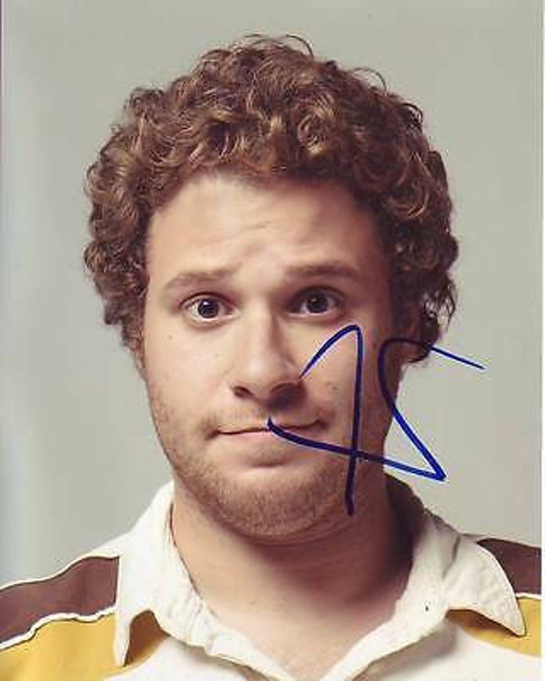 Seth Rogen Mars Sign Seth Rogen Signed Photo W/ Hologram Coa - Etsy
