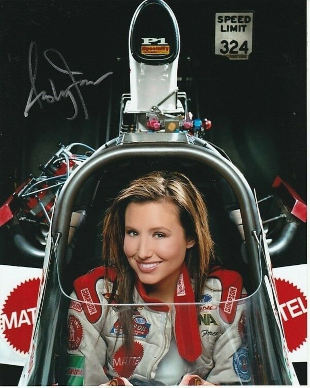 Ashley Force Signed Nhra Photo W/ Hologram Coa Etsy