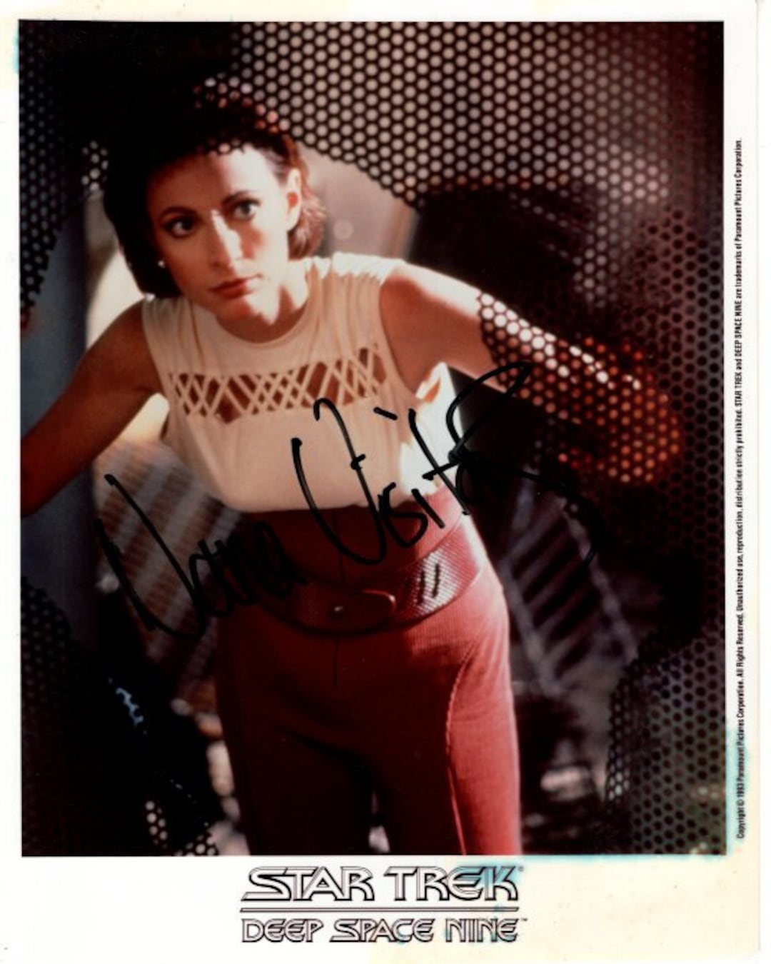 Nana Visitor Signed 8x10 Star Trek Deep Space Nine Kira Nerys Photo W/ Hologram Coa Etsy