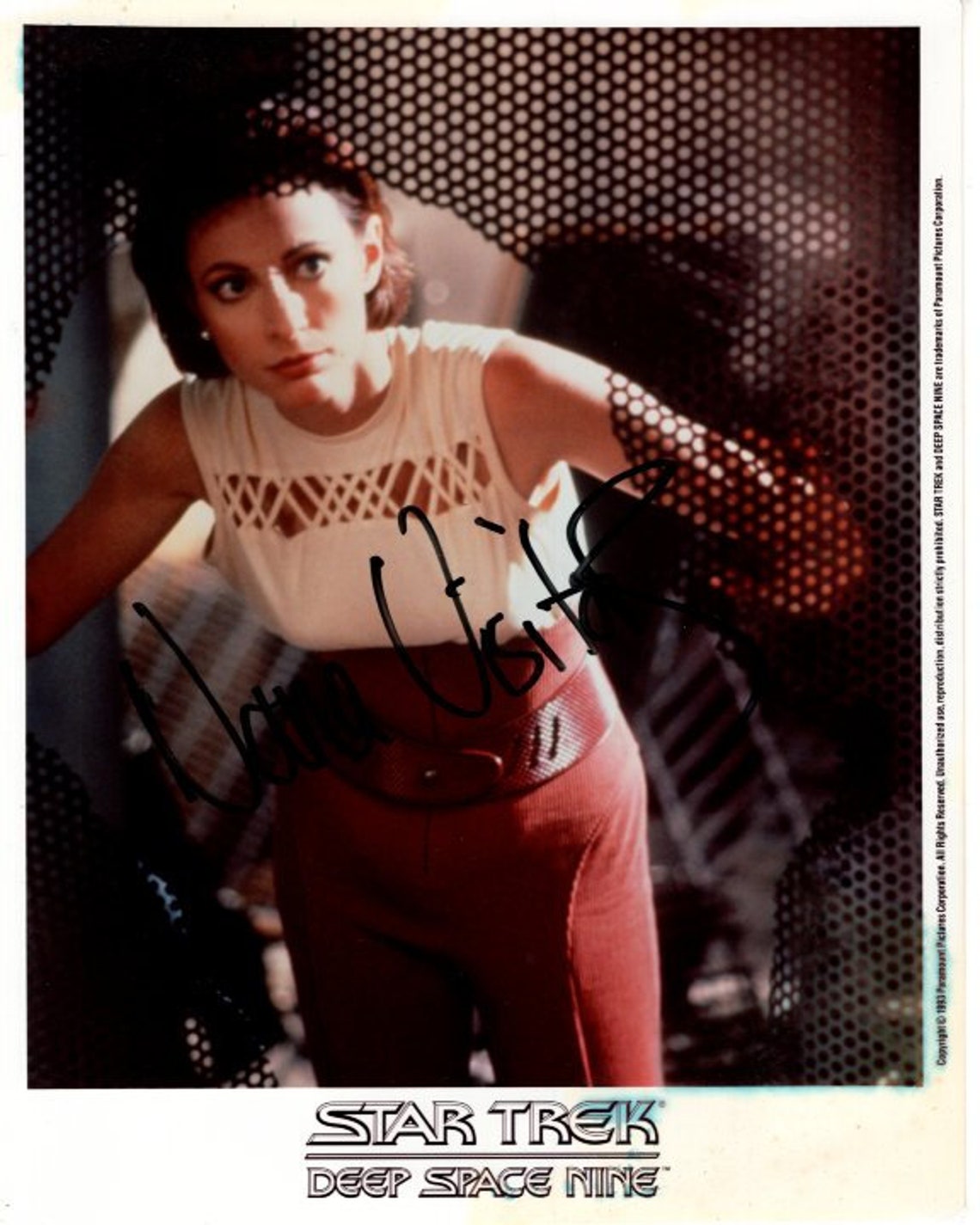 Nana Visitor Signed 8x10 Star Trek Deep Space Nine Kira Nerys Photo W ...