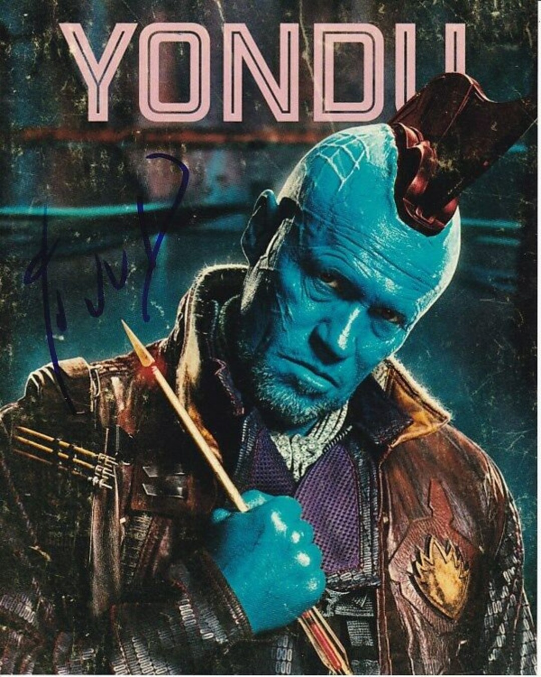 マイケル・ルーカーのサイン入り『ガーディアンズ・オブ・ギャラクシー