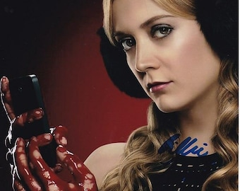 Billie Lourd signed 8x10 scream queens photo w/ hologram coa carrie fisher daughter