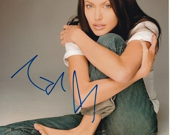 ANGELINA JOLIE signed autographed photo COA Hologram main image 1