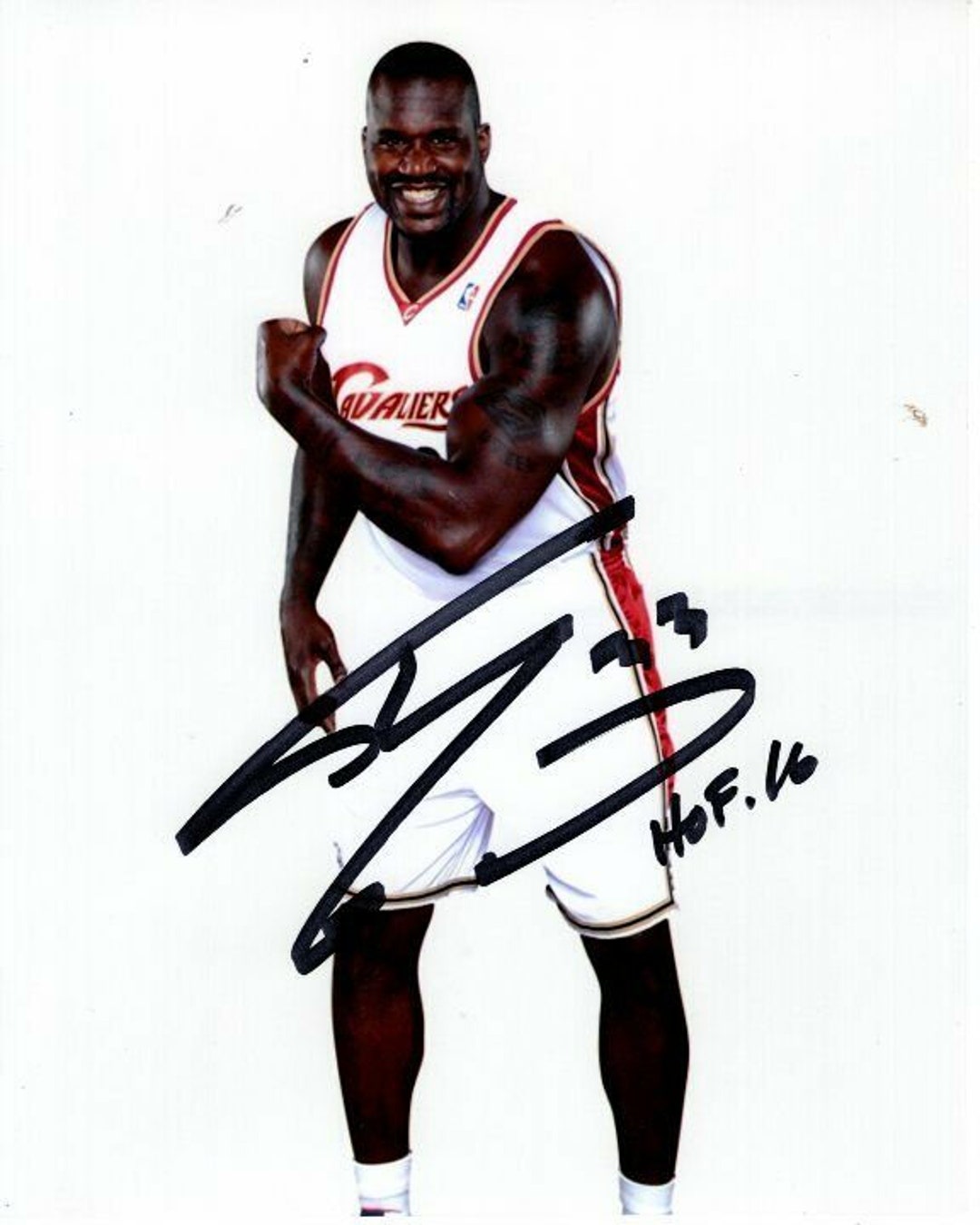 Shaquille Shaq O'Neal signed 8x10 nba cleveland cavaliers
