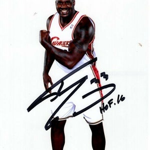 Shaquille Shaq O&#39;Neal signed 8x10 nba cleveland cavaliers photo w/ hologram coa