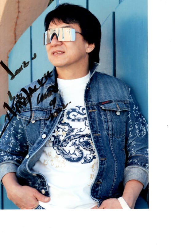 Jackie Chan Signed 5x7 Photo W/ Hologram COA - Etsy
