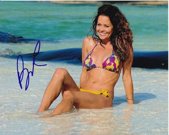 chanel west coast sexy lingerie Brooke Burke Signed 8x10 Sexy Bikini Photo W/ Hologram Coa