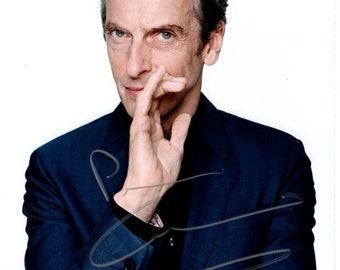 Peter Capaldi signed 8x10 photo w/ hologram coa ( Doctor Who )