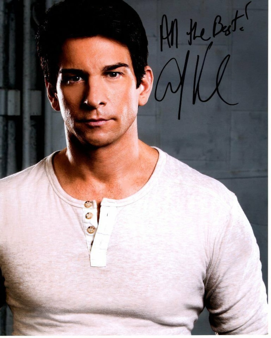 Andy Karl Signed 8x10 Law Order: Svu Mike Dodds Photo W