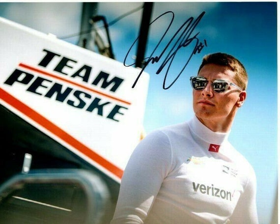 インディーカー ジョセフ ニューガーデン 直筆サイン入り 絵本 Joseph Newgarden Signed Indycar Race Car Driver Photo W/ Hologram