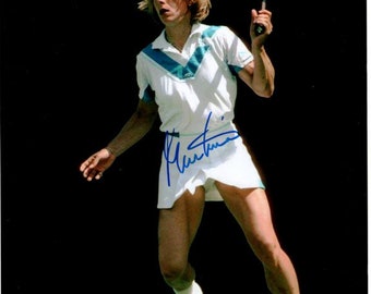 女王 証明書付き マルチナ・ナブラチロワ 直筆サイン入りフォト/写真 テニス 女王 証明書付き マルチナ・ナブラチロワ 直筆サイン入りフォト/写真