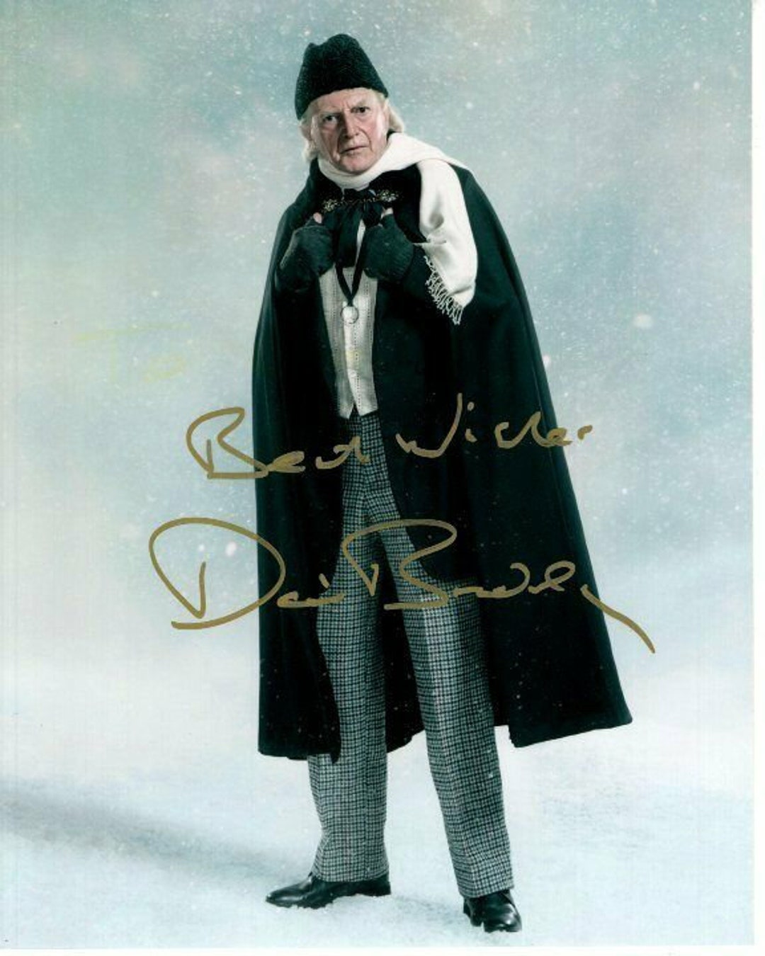 David Bradley Signed Doctor Who Photo W Hologram Coa Etsy