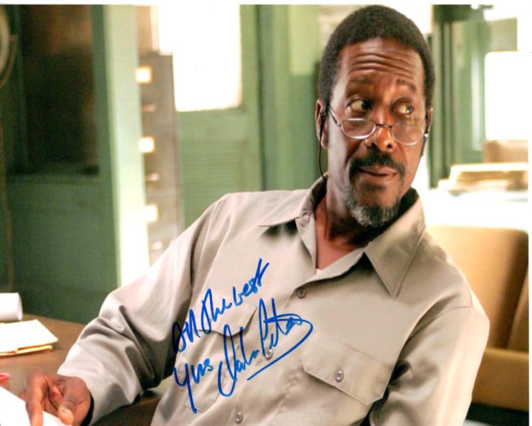 Clarke Peters Signed 8x10 the Wire Lester Freamon Photo W/ Hologram Coa Etsy