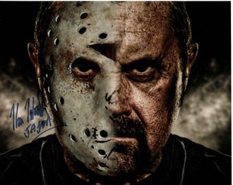 Kane Hodder signed 8x10 friday the 13th kane hodder photo w/ hologram coa