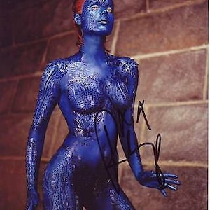 Rebecca romijn signed x-men photo w/ hologram coa