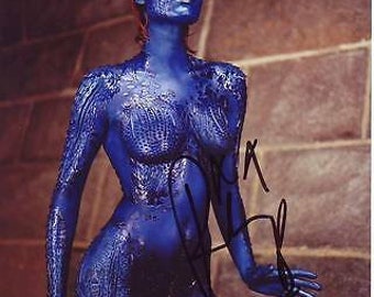 Rebecca romijn signed x-men photo w/ hologram coa