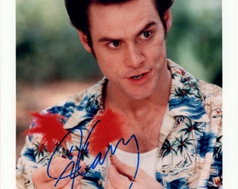 Jim Carrey signed 8x10 photo w/ hologram coa