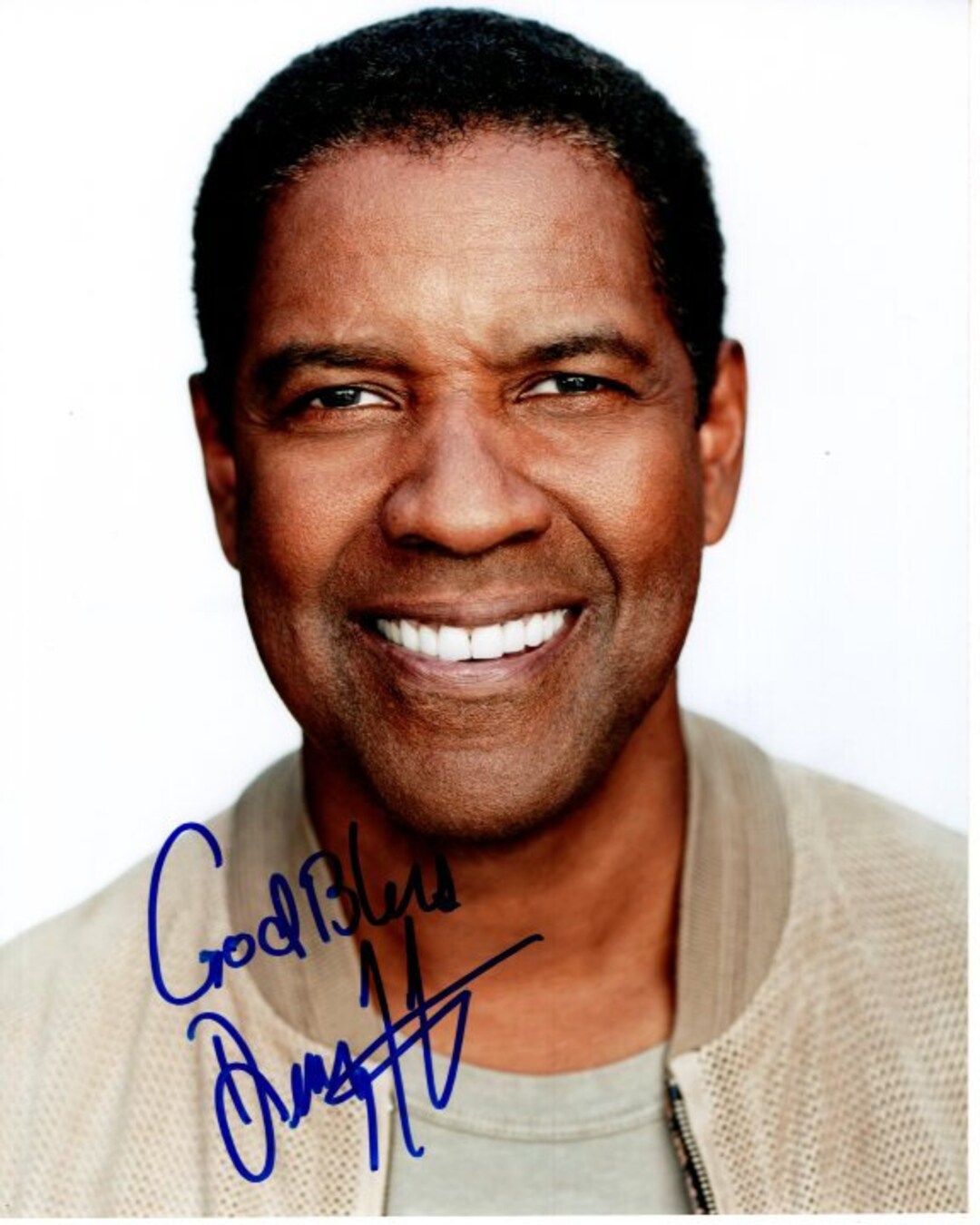 Denzel Washington Signed 8x10 Photo W/ Hologram Coa - Etsy