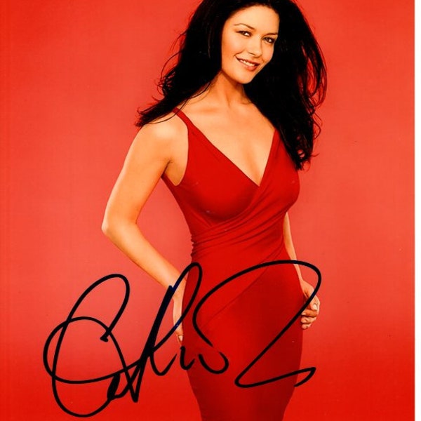 Catherine Zeta-Jones signed 8X10 photo w/ hologram coa