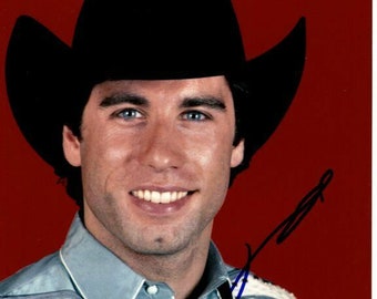 エラ・ブルー・トラボルタのサイン入り8x10 老犬エミリーの写真 ジョン