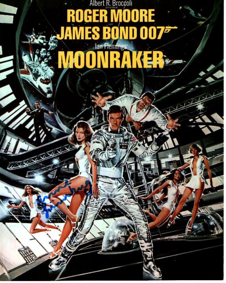 PHOTO SIGNÉE SIR Roger Moore + Carole Bouquet Autographes COA James Bond 007 EUR 150,00