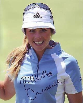 ポーラ・クリーマーのサイン入りLPGAゴルフ写真（ホログラム証明書付き