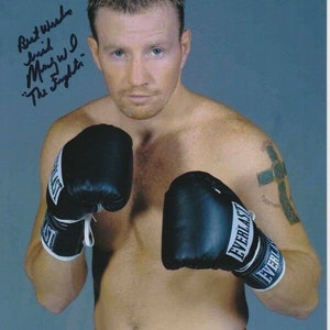 Micky Ward signed 8x10 everlast boxing photo w/ hologram coa