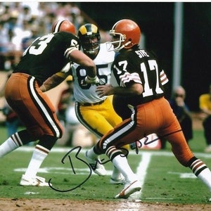 Brian Sipe signed 8x10 nfl cleveland browns photo w/ hologram coa