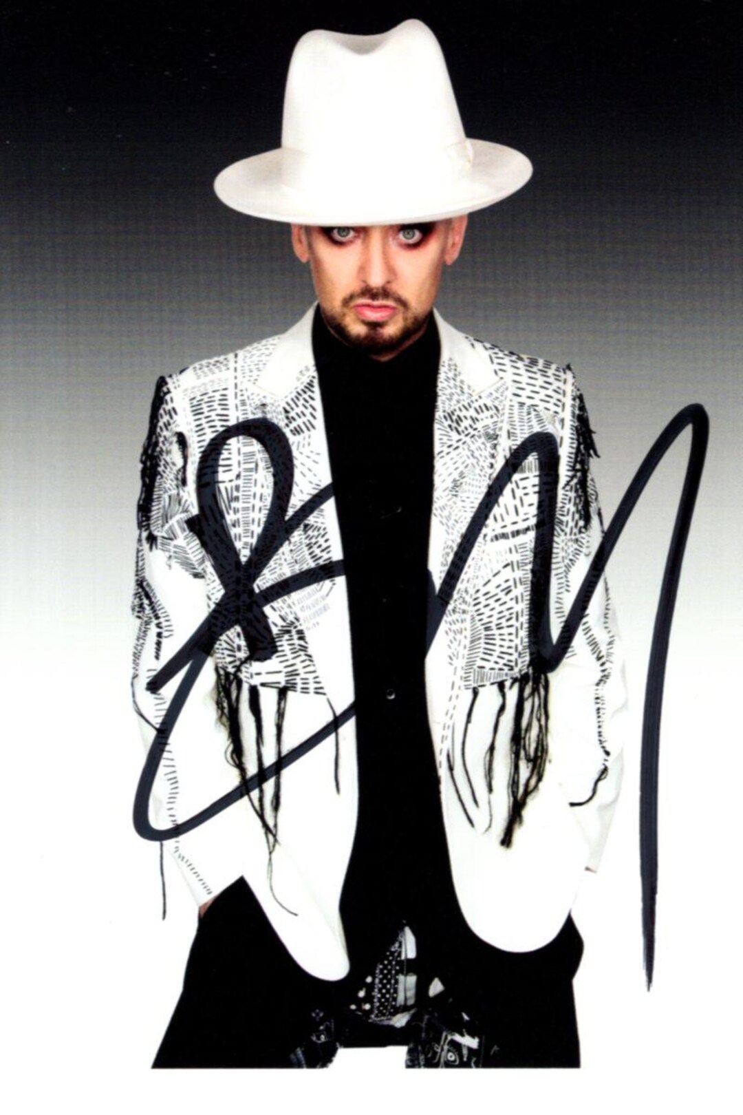 Boy George Signed 4x6 Photo W/ Hologram Coa - Etsy