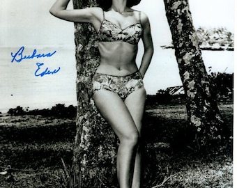 Barbara Eden signed 8x10 sexy bikini photo w/ hologram coa