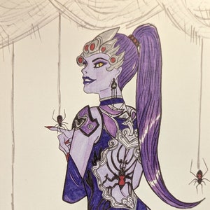 Widowmaker Art Print 4x6&quot; by RAVENOUSKELLS
