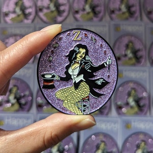 Zatanna Glitter Enamel Pin