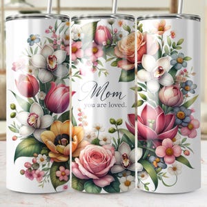 Envoltorio floral para vaso de mamá: Diseño de corona de flores (descarga digital)