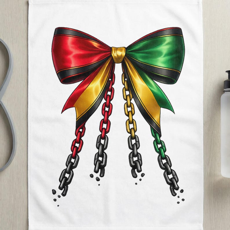 Juneteenth PNG Breaking Chains Ribbon Graphic (digital File) - Etsy