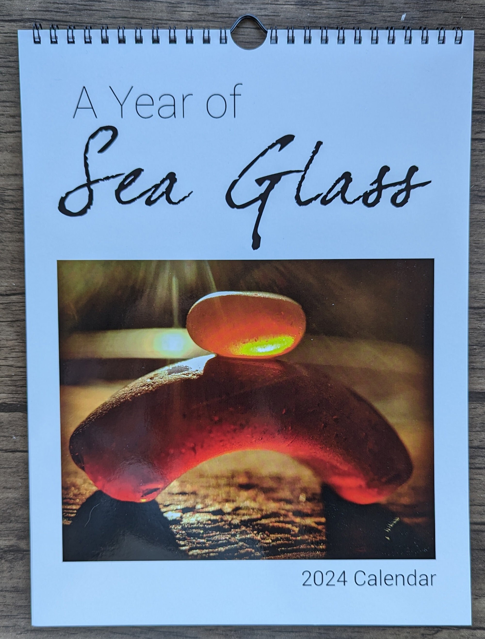 Sea Glass Wall Calendar 2024, Seaglass Art, Seaglass Photography, Beach