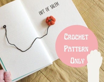 Mini Pumpkin Bookmark | Easy Beginner Crochet Pattern | Halloween Amigurumi | Spooky Book Accessories | Instant Download PDF Instructions